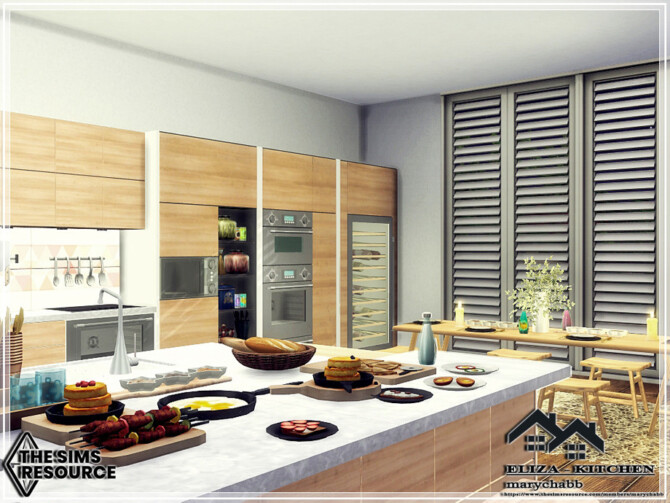 Sims 4 ELIZA Kitchen by marychabb at TSR