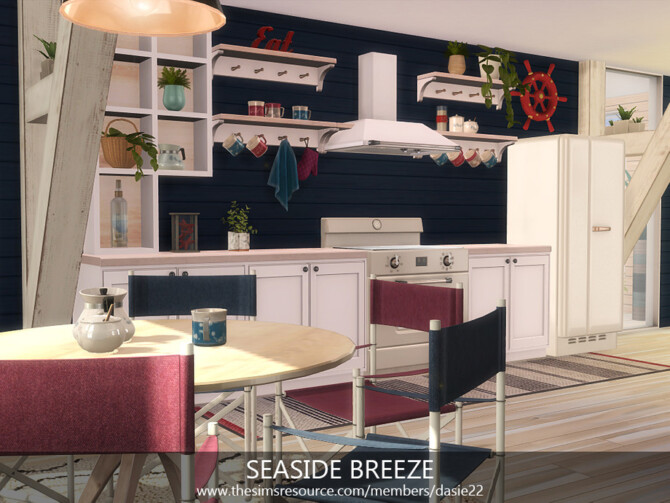 Sims 4 SEASIDE BREEZE kitchen by dasie2 at TSR