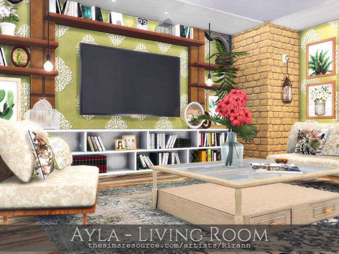 Ayla Living Room By Rirann