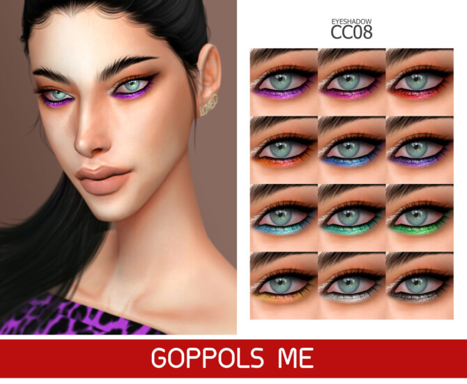 Sims 4 GPME GOLD Eyeshadow CC 08 at GOPPOLS Me