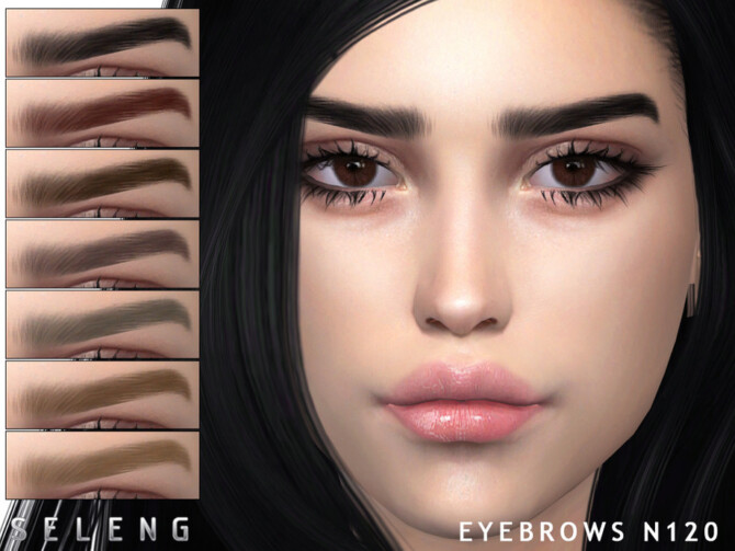 Sims 4 Eyebrows N120 by Seleng at TSR
