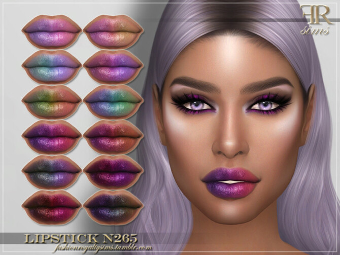 Sims 4 FRS Lipstick N265 by FashionRoyaltySims at TSR