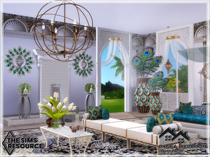 Sims 4 DALYA Bedroom by marychabb at TSR