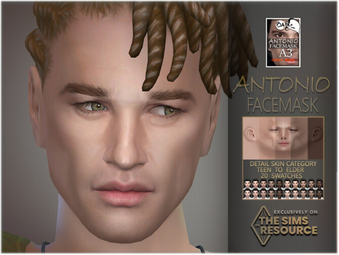Sims 4 Antonio Facemask by BAkalia at TSR