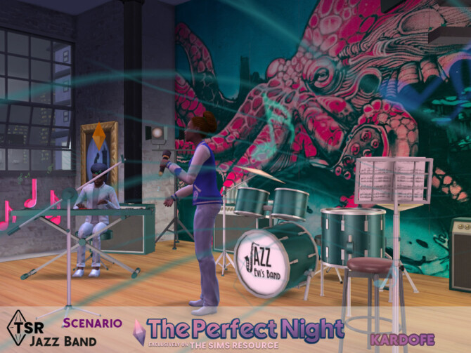 Sims 4 The Perfect Night Jazz Band by kardofe at TSR