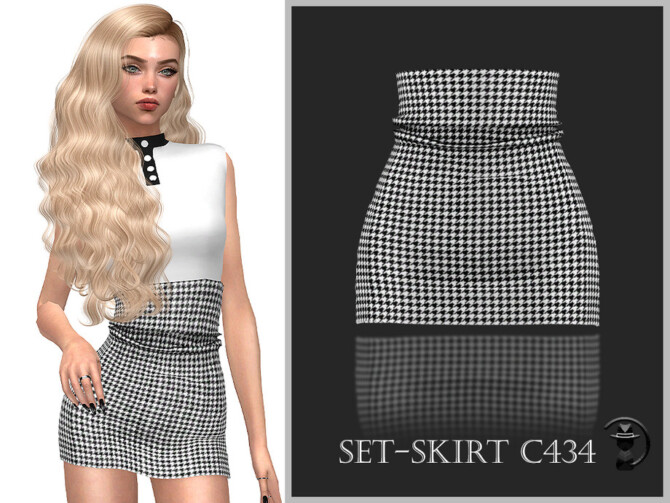 Sims 4 Set Skirt C434 by turksimmer at TSR
