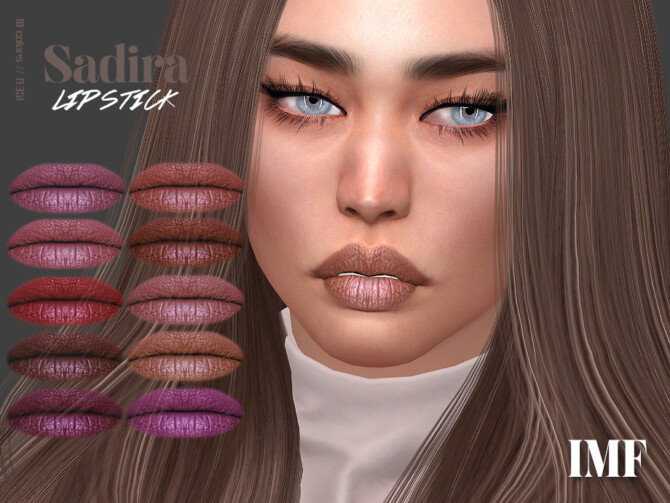 Sims 4 IMF Sadira Lipstick N.351 by IzzieMcFire at TSR