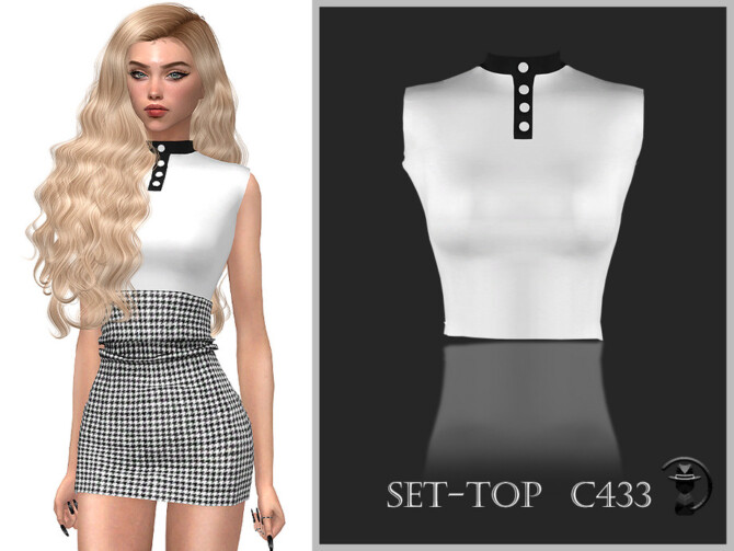 Sims 4 Set Top C433 by turksimmer at TSR