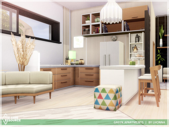 Sims 4 Green Apartments by Lhonna at TSR