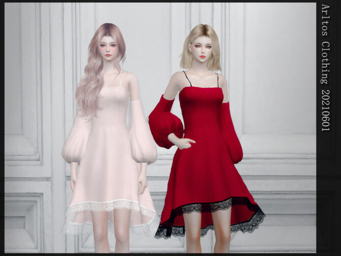 Sims 4 Dress 20210601 by Arltos at TSR