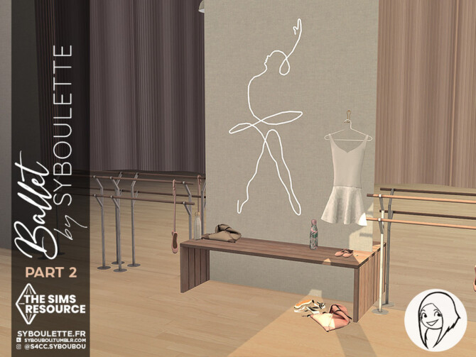 Sims 4 Ballet set Part 2 by Syboubou at TSR