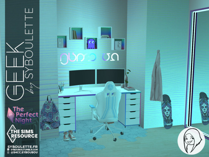 Sims 4 The Perfect Night Geek set by Syboubou at TSR