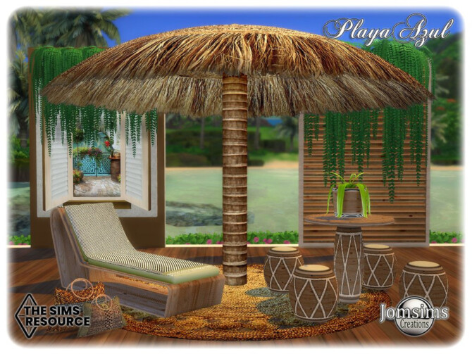 Sims 4 Playa azul Garden by jomsims at TSR