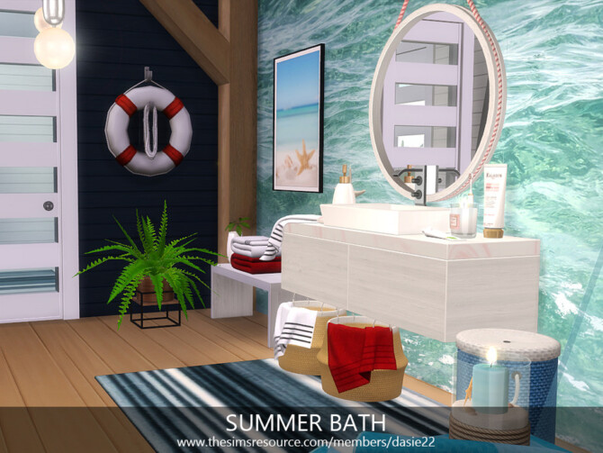 Sims 4 SUMMER BATH by dasie2 at TSR
