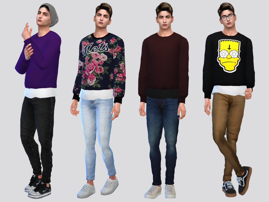 Earl Crewneck by McLayneSims at TSR » Sims 4 Updates