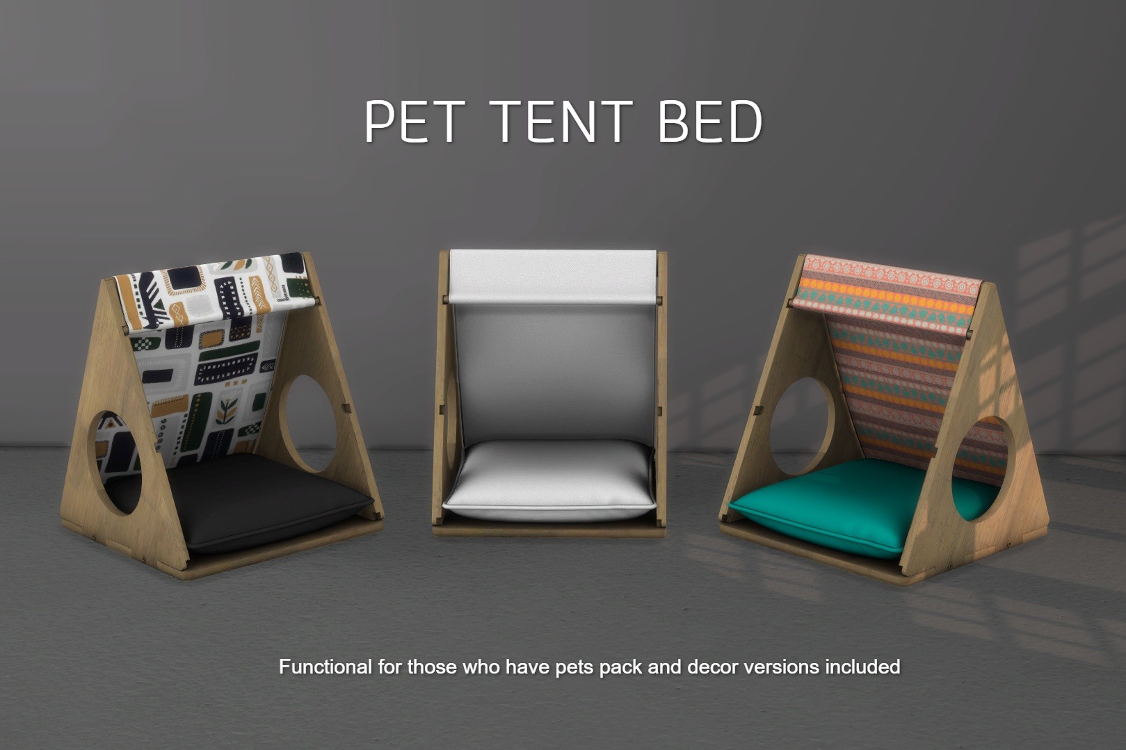 sims 4 pets beds custom content