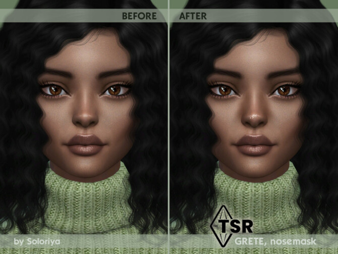 Sims 4 Nosemask Grete by soloriya at TSR