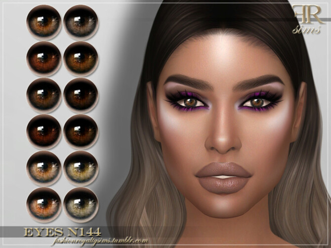 Sims 4 FRS Eyes N144 by FashionRoyaltySims at TSR