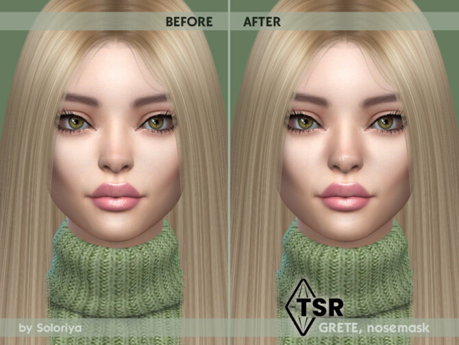 Sims 4 Nosemask Grete by soloriya at TSR