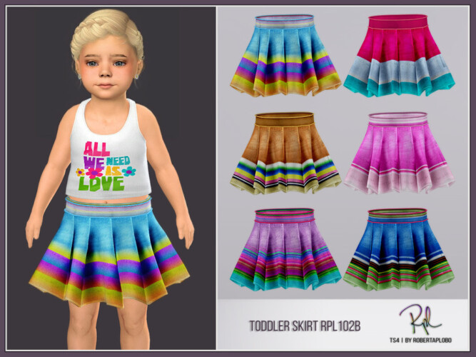 Toddler Skirt Rpl102b By Robertaplobo