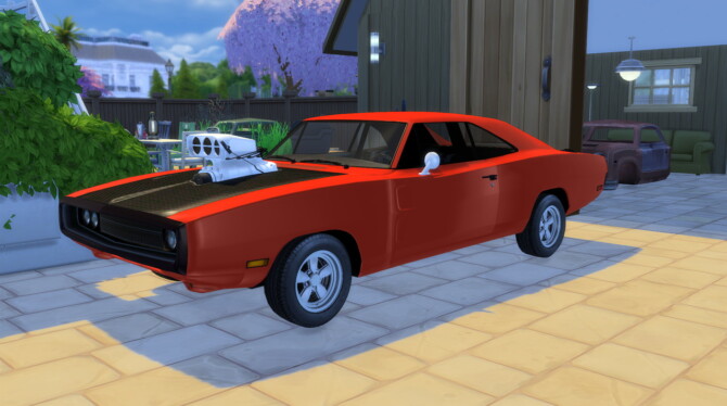 Sims 4 1970 Dodge Charger RT at Modern Crafter CC