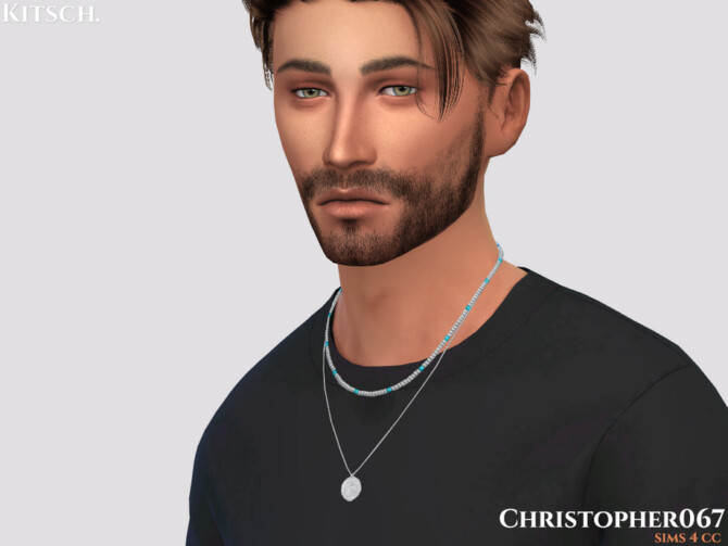 Sims 4 Kitsch Necklace Male by Christopher067 at TSR