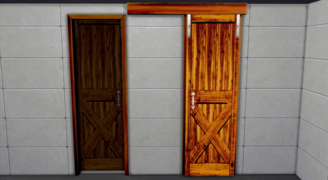 Sims 4 The High Horse Barn Door by Wykkyd at Mod The Sims 4