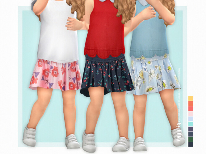 Toddler Skirt P05 By Lillka