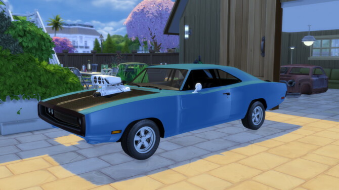 Sims 4 1970 Dodge Charger RT at Modern Crafter CC