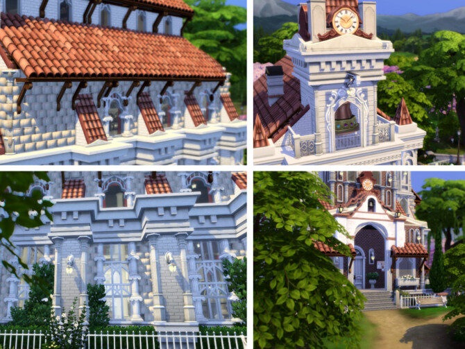 Sims 4 Willow Church by VirtualFairytales at TSR
