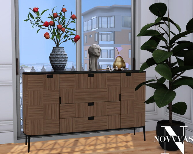 Sims 4 B&B ITALIA furniture set at Novvvas