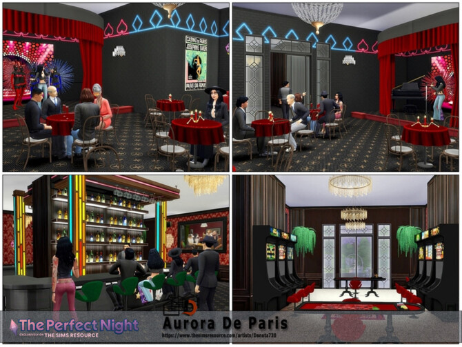 Sims 4 Aurora de Paris club by Danuta720 at TSR