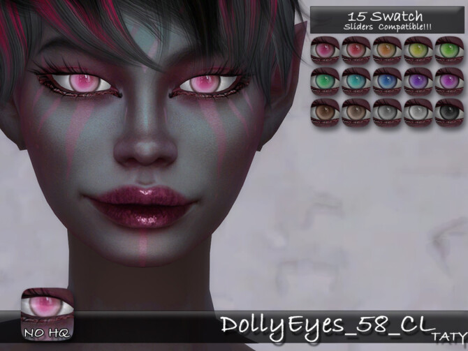 Sims 4 Dolly Eyes 58 CL by tatygagg at TSR