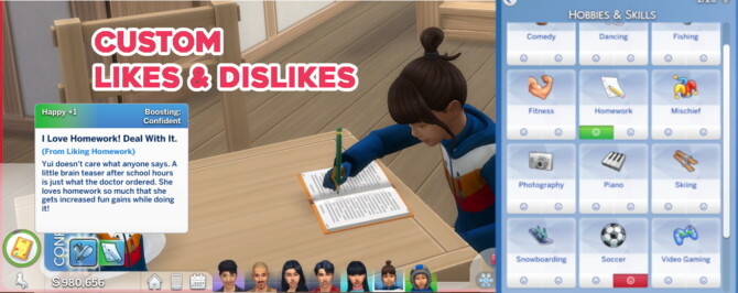 Sims 4 Custom Likes and Dislikes Homework and Soccer Mod at Mod The Sims 4