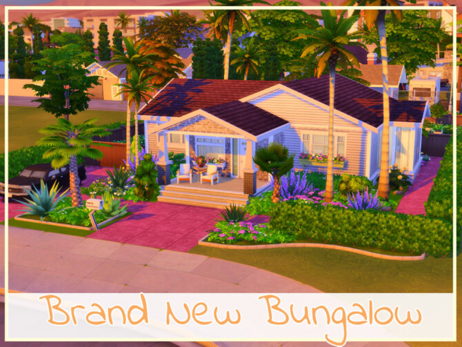 Sims 4 Brand New Bungalow by simmer adelaina at TSR