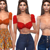 Summer Cropped Blouses By Saliwa