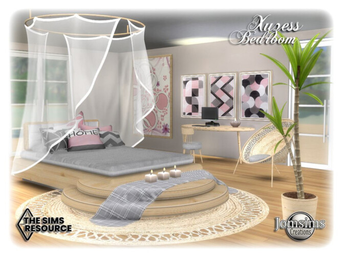 Sims 4 Xuzess bedroom by jomsims at TSR