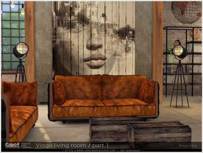 Sims 4 Viggo livingroom part I by Severinka at TSR