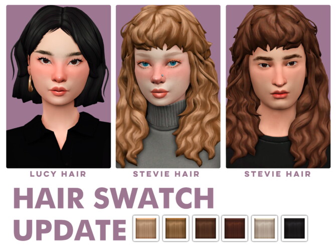 Sims 4 Hair Swatch Update at SERENITY