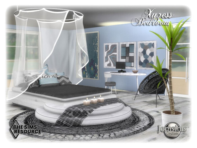 Sims 4 Xuzess bedroom by jomsims at TSR