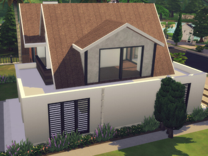 Sims 4 Coral Shell house by GenkaiHaretsu at TSR