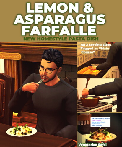 Lemon & Asparagus Farfalle Custom Recipe
