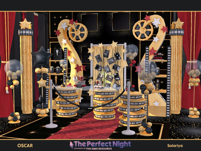 Sims 4 The Perfect Night Oscar Set by soloriya at TSR