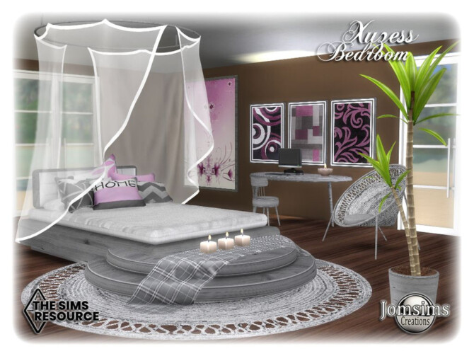 Sims 4 Xuzess bedroom by jomsims at TSR