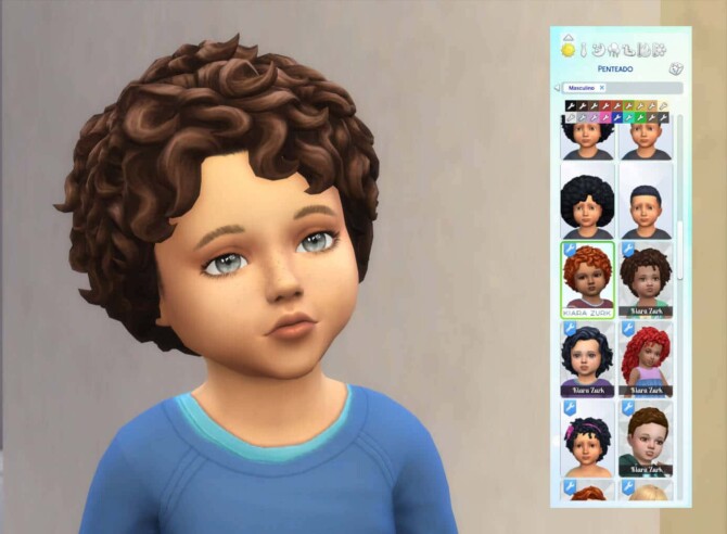 Sims 4 Camila Curls for Toddlers at My Stuff Origin