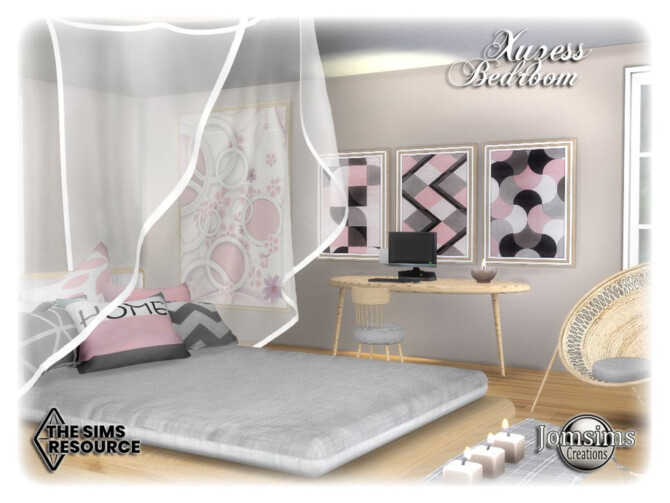 Sims 4 Xuzess bedroom by jomsims at TSR