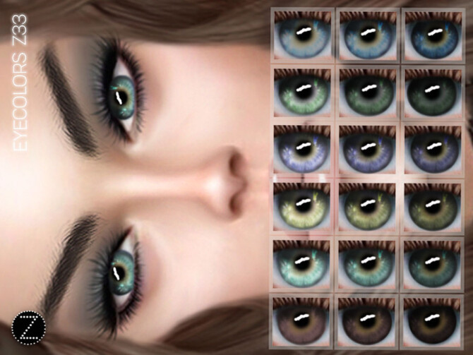Sims 4 EYECOLORS Z33 by ZENX at TSR