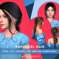 Rapunzel Hair For Kids By Sonyasimscc