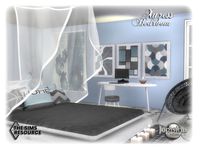 Sims 4 Xuzess bedroom by jomsims at TSR