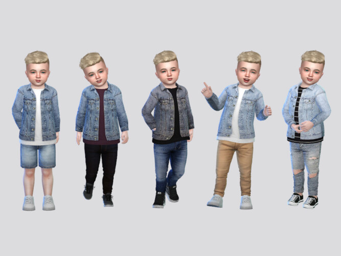 Jaxon Denim Shirt Jacket Toddler By Mclaynesims